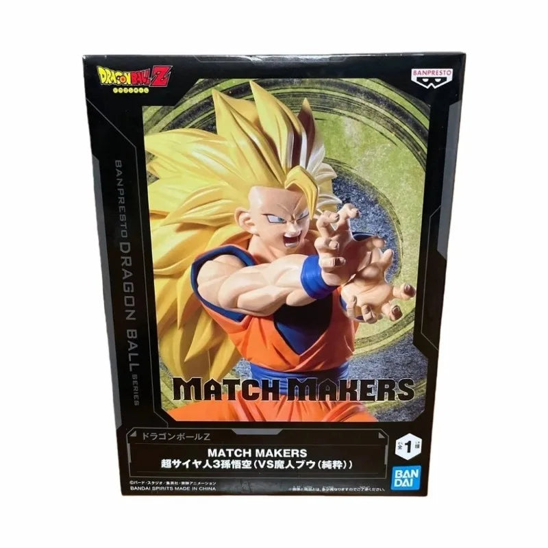 Banpresto Bandai Match Makers Anime Dragon Ball Majin Buu Son Goku PVC Original Action Figurine Model Toys Gifts DT