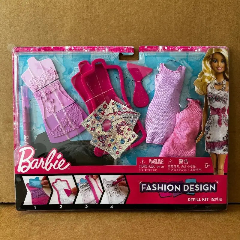 New Doll Fashion Clothing Set，Handbags，Shoes，Christmas Holiday Outfit, For Girls Play Time Dress-Up Diverse Styles Fashion Toy