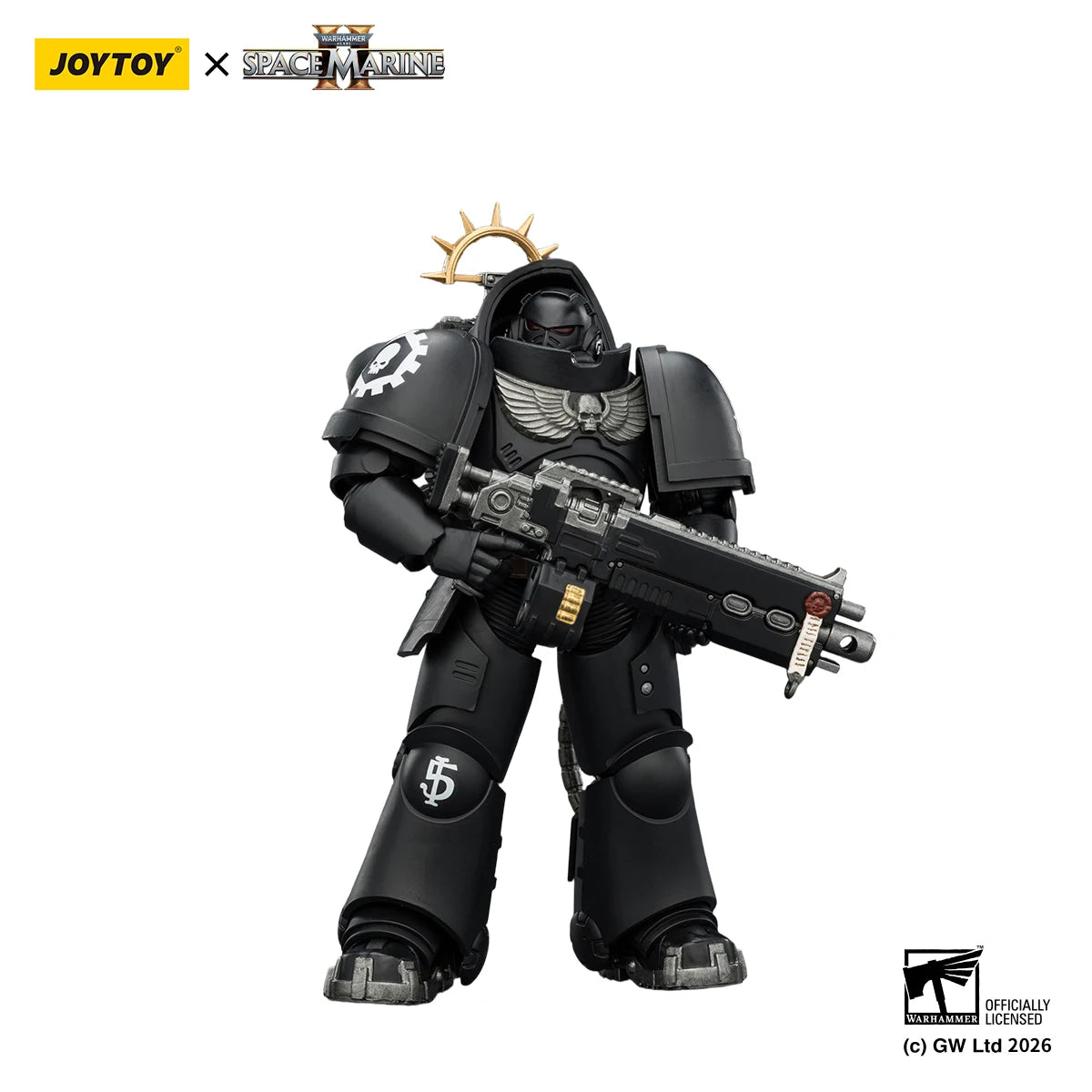JOYTOY Warhammer 40,000 1/18 Action Figure Game Edition  Iron Hands Heavy Intercessor Anime Military Model
