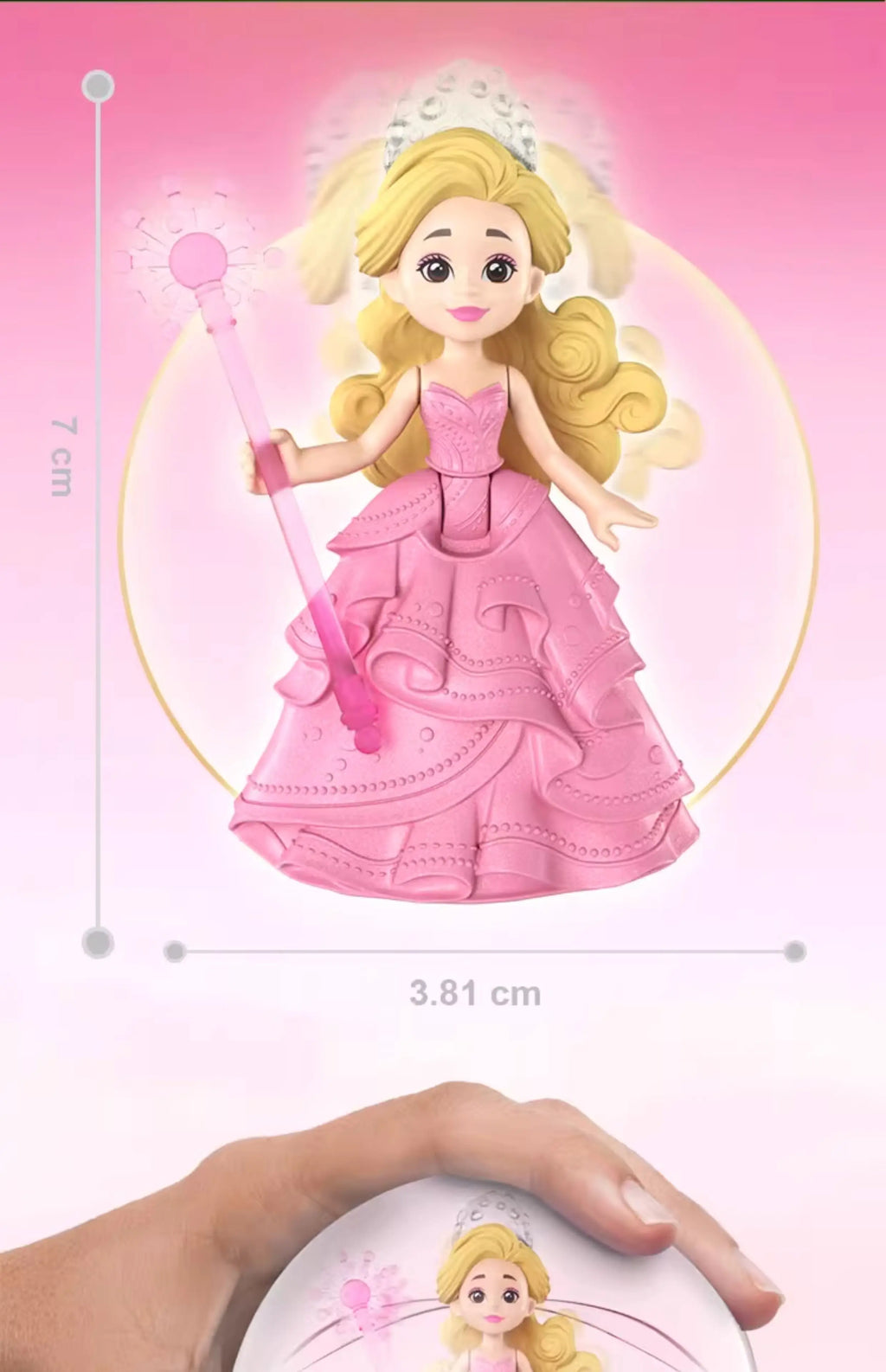 New Barbie Wicked Movie Surroundings Elphaba Glinda Surprise Ball Mini Bubble Spinning Small Doll Series Blind Box Toy Gift