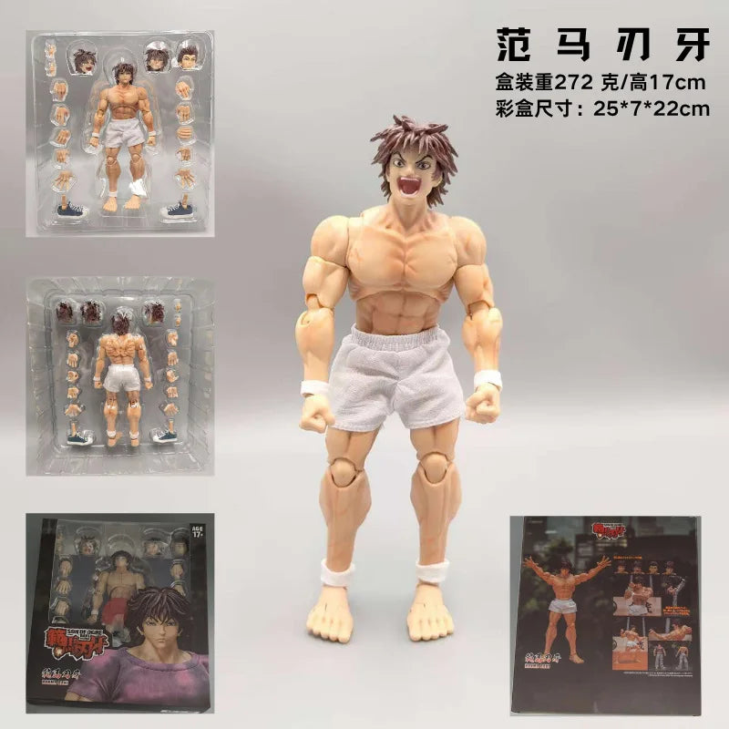 17cm Ko St Storm Toys Baki Hanma Action Figure Fighting Anime BAKl Kibk Son Of Ogre Figurine Collectible Model Dolls Toy Gifts