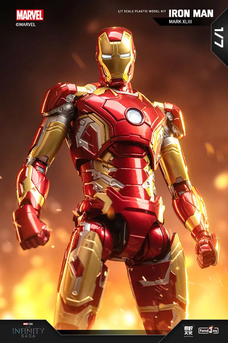Fondjoy Marvel Anti-Hulk Armor Assemble Toy Movie Character Model 18 Inches Action Figures LED Can Emit Light Model Gift For Boy