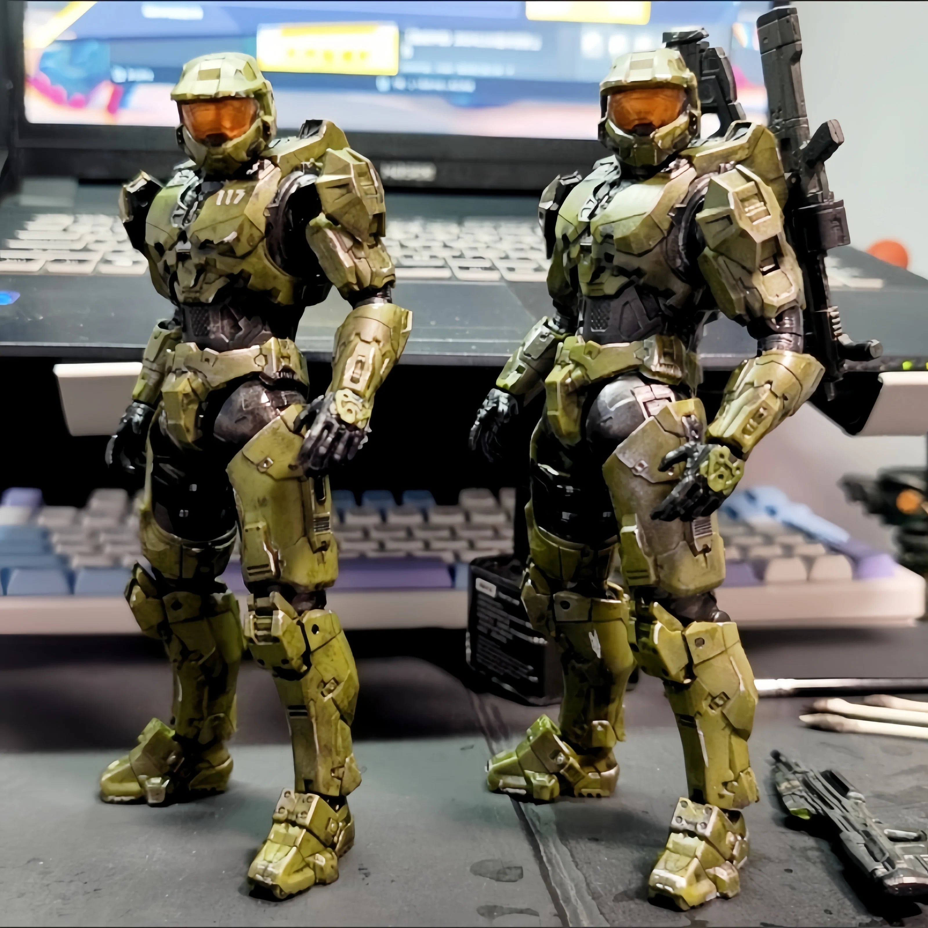 Sentinel Master Chief 18cm PVC Action Figure Anime Collection Model Mjolnir Mk VI SV Movable Doll Toys for John117 S117