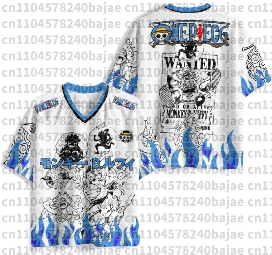 2026 New Summer Japanese Anime One Piece Zoro Luffy 3D Quick-Drying T-Shirt Plus Size for Men Women Children's Top Jersey Gift