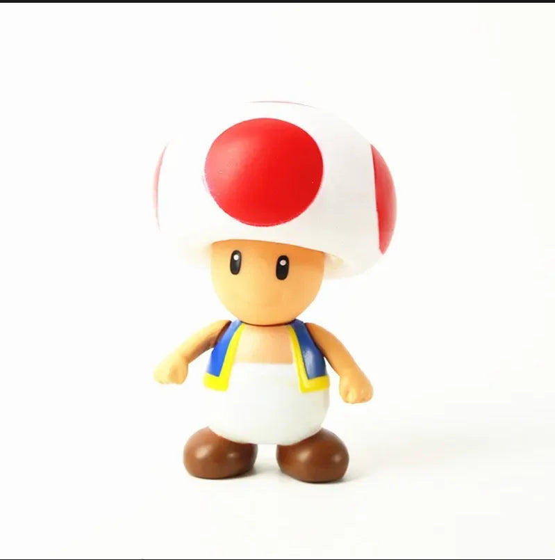 HOT 1-18pcs/set Super Mario Bros PVC Action Figure Toys Dolls Model Set Luigi Yoshi Donkey Kong Mushroom for birthday gift