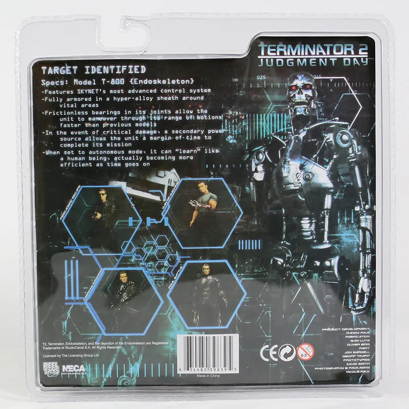 NECA The Terminator Endoskeleton Action Figures Collectable Joints Moveable Model Toy