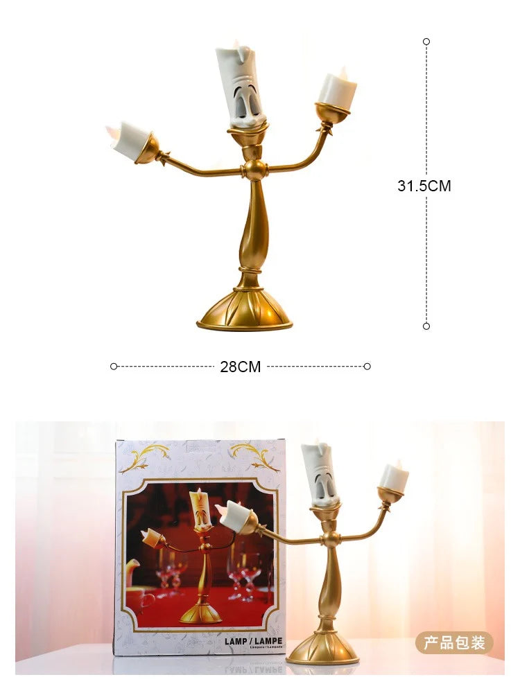 Disney Beauty And The Beast Cogsworth Mr Clock 24cm Action Figure Figurine Collection Decoration Toys Pvc Model Christmas Gifts