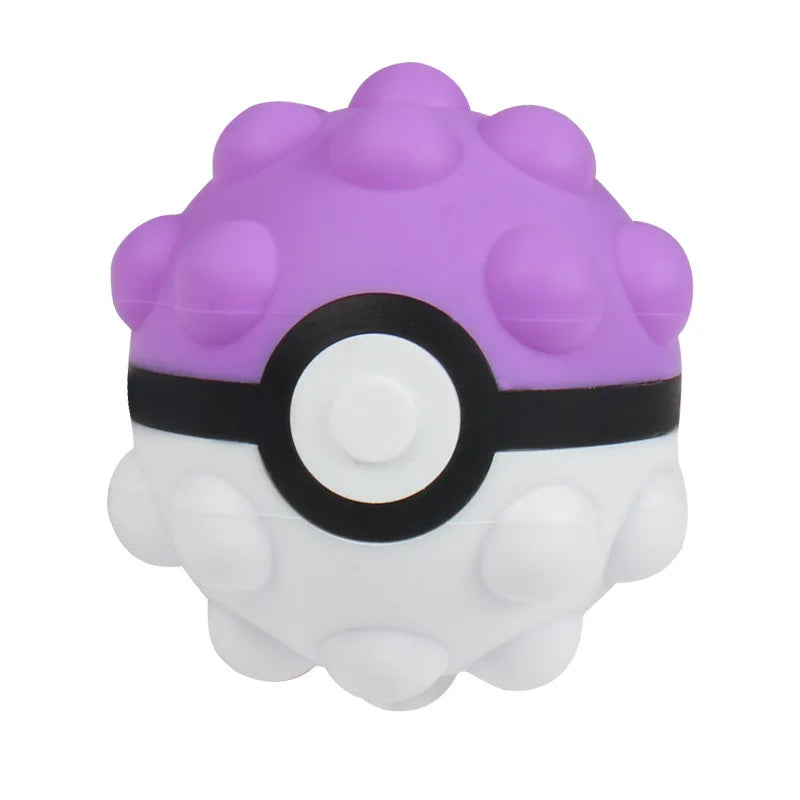 Pokemon Decompression Toys 6styles Cute Poke Ball Pinching Chronic Rebound Toys Small Unzip Ball Portable Play Children Gifts