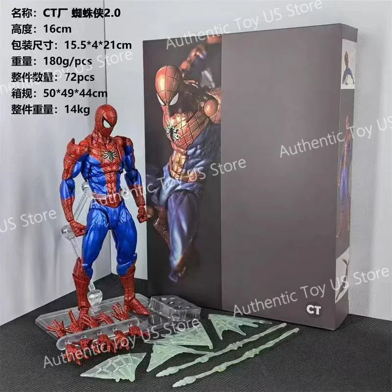 Authentic Ct Toys Spiderman 2.0 Figure Amazing Yamaguchi Spider-Man Agent Venom Mafex Anime Action Figure Customized Gifts Toys