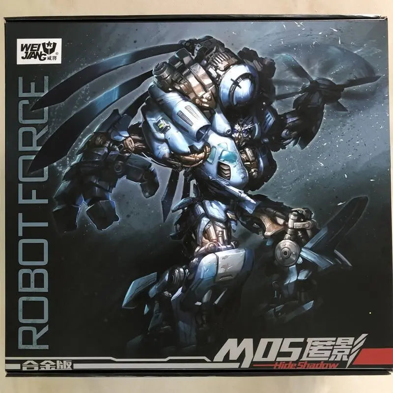 Transformation Toys WJ Blackout SS08 Vertigo Helicopter M05 Hide Shadow Alloy Model Action Figure Deformation Robot Black Apple