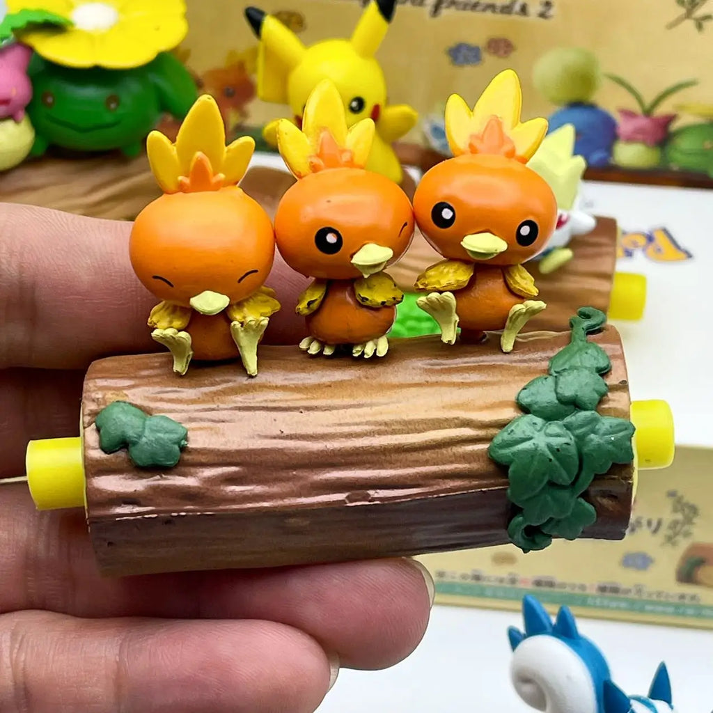 2025 Hot Toys Rement Pokemon Friendship Wood Pikachu Fat Ding Surprise Blind Box Desktop Decoration Children'S Birthday Gift Toy