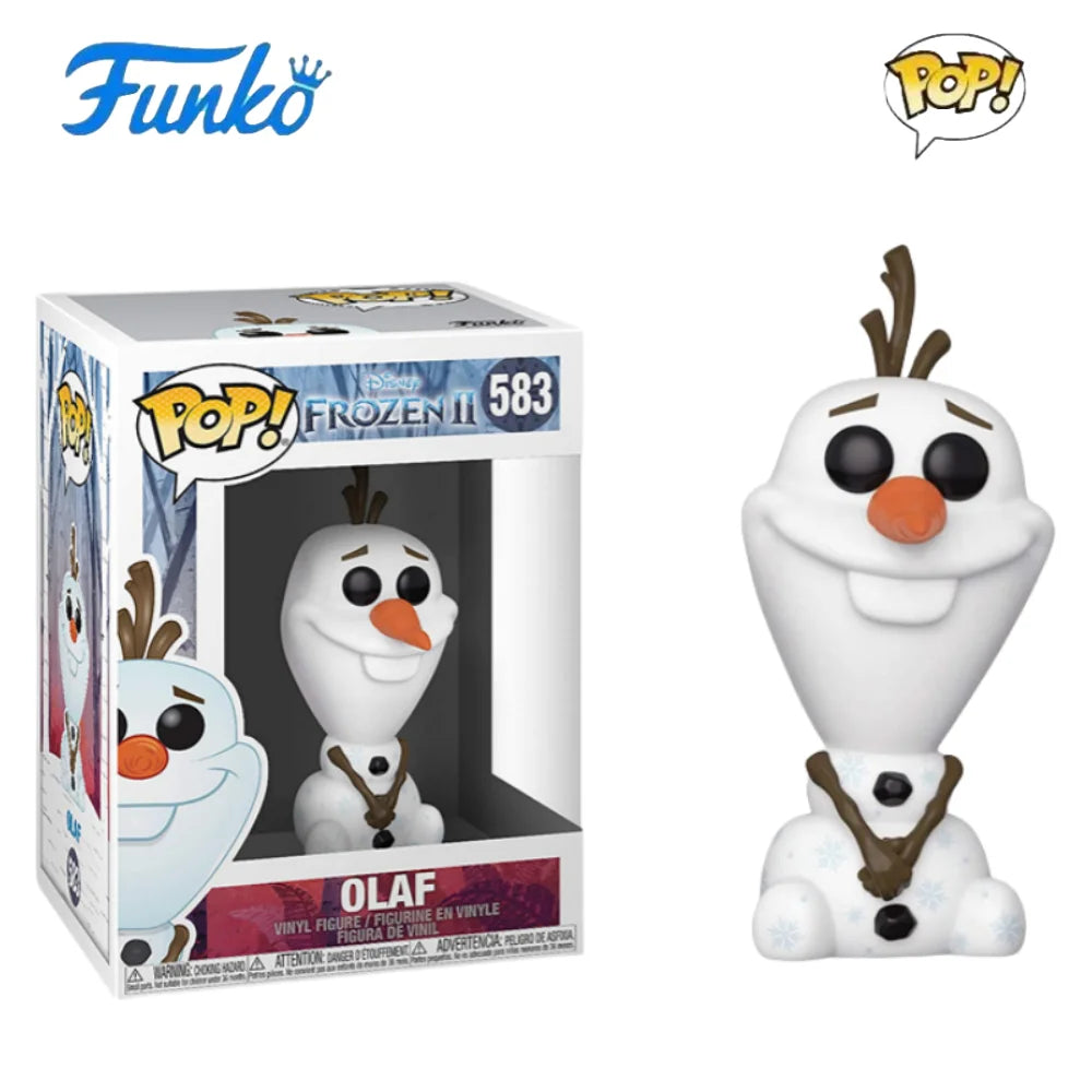 Frozen Series Elsa Action Figures Funko Pop Anime Disney Anna Olaf Figure Collectible Decoration Limited Edition Model Gifts