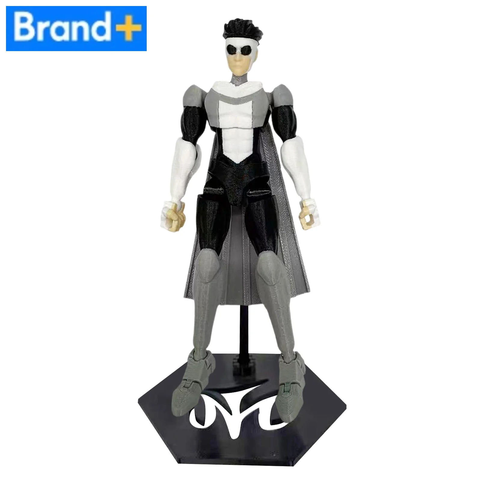 Multi-Joint Action Figure - Invincible T13 3D Printed Collectible with Base, Anti-Fall Joint Locks & UV-Resistant Coating Deskto