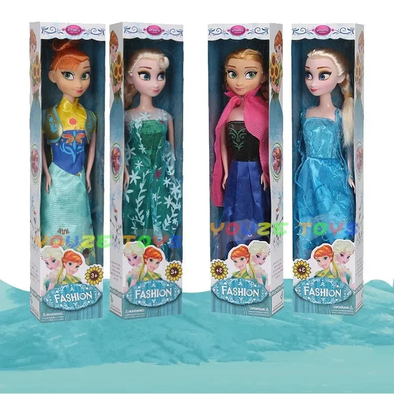 HOT NEW30cm 4 Styles Disney Frozen 2 Doll Girls Toys Princess Anna And Elsa Figure Dolls Movable Joints Children Christmas Gift