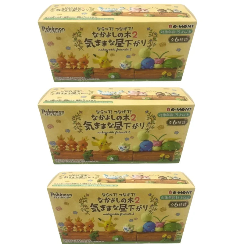 2025 Hot Toys Rement Pokemon Friendship Wood Pikachu Fat Ding Surprise Blind Box Desktop Decoration Children'S Birthday Gift Toy