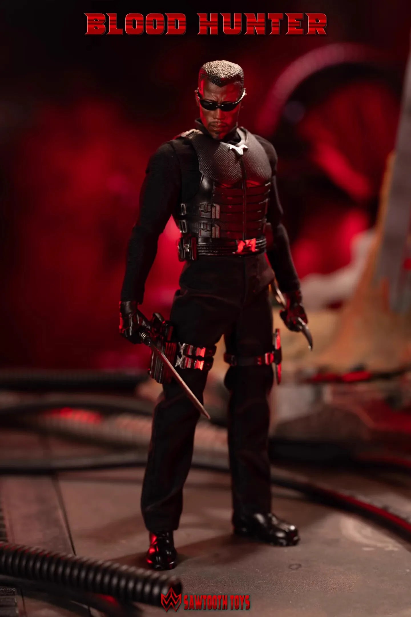 New Genuine Sawtooth Toys Action Figure Blood Hunter 1/12 Scale 6 Inch Collectible With Replaceable Heads Weapons Accessories