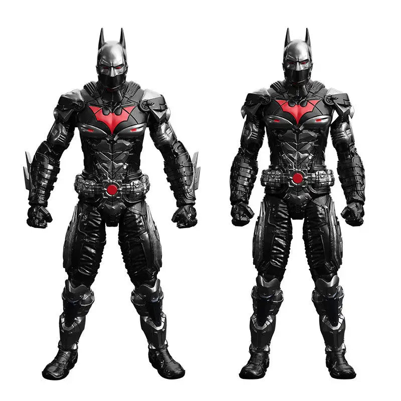 F5 ROUNDD CULTURE Batman: Arkham Knight Deathstroke Red Hood Anime Figure Blind Box Assemble Movable Model Toys Collection Gifts