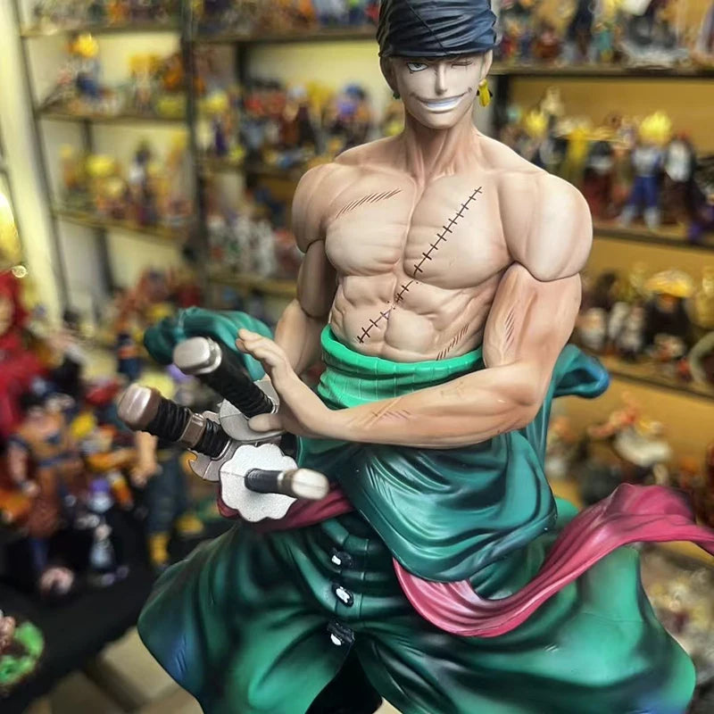 Hot 28cm  One Piece Jinshan Suolong Hand-Made Model Toy Creative Desktop Decoration Ornaments For Boys Holiday Gift