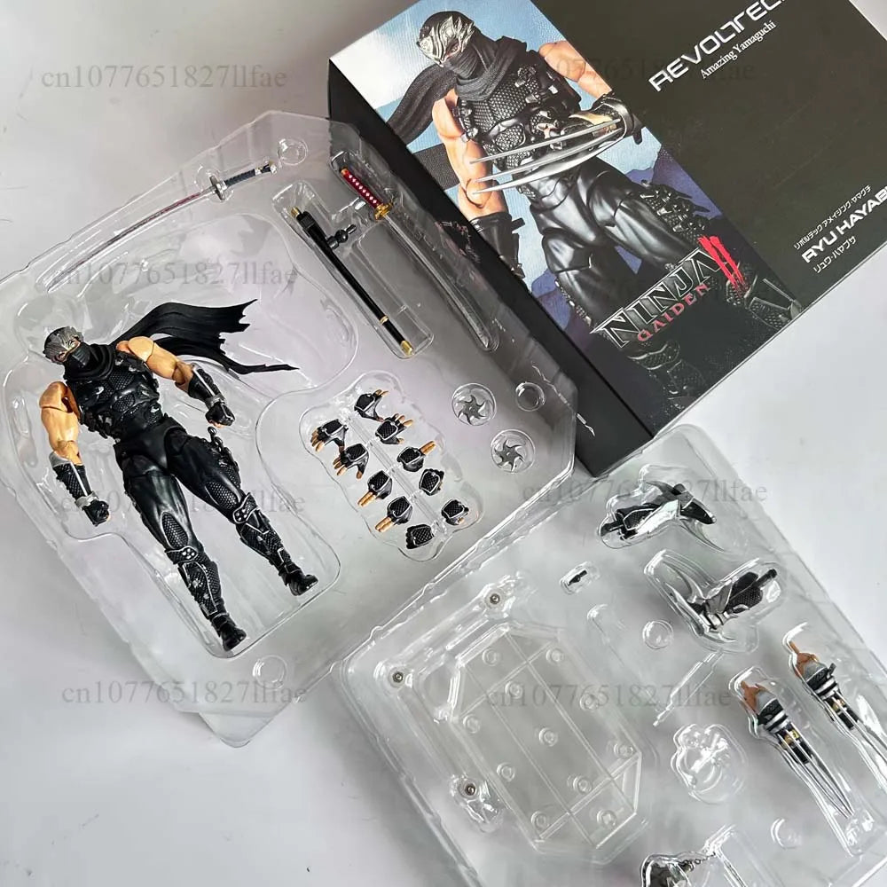 2025 KAIYODO Revoltech 1/12 Amazing Yamaguchi Ryu Hayabusa Ninja Gaiden Action Figure PVC Model Toys Joint Movable Room Decor