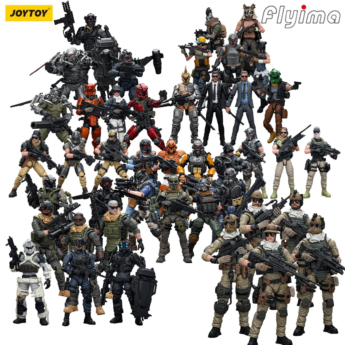 JOYTOY Hardcore Coldpl 1/18 Action Figure Army Builder Promotion Pack Figure 08-36 NPCS Model