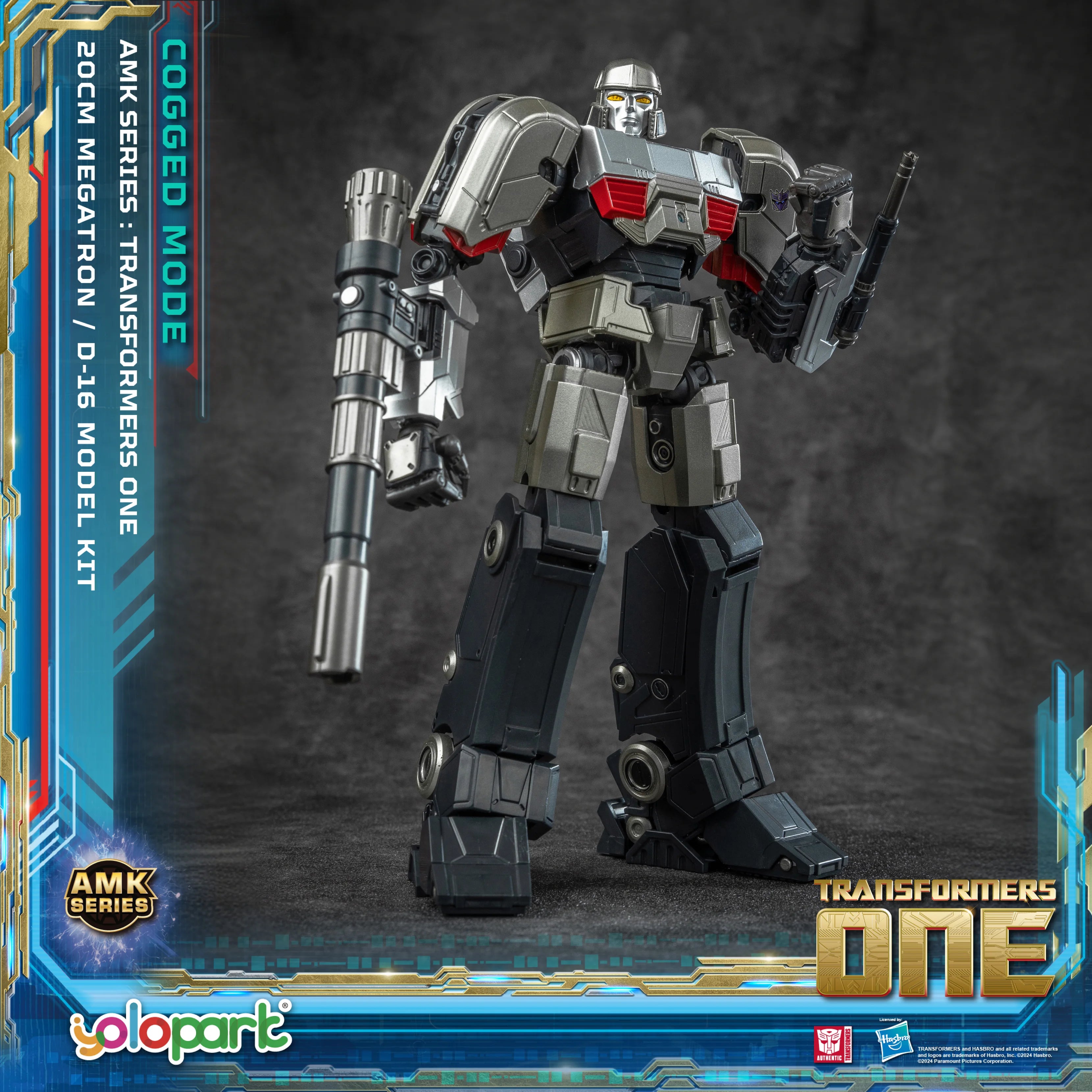 YOLOPARK Transformers One Toy Megatron Cogged Toy Mode,7.87 Inch Highly Articulated No Converting Model Kit