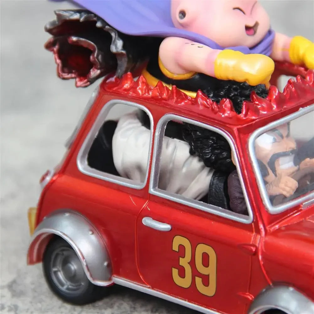 12cm Dragon Ball Z Fat Buu Anime Figures Majin Buu Figurine Mr. Satan Drive Car Pvc Statue Collectible Model Decoration Gift Toy
