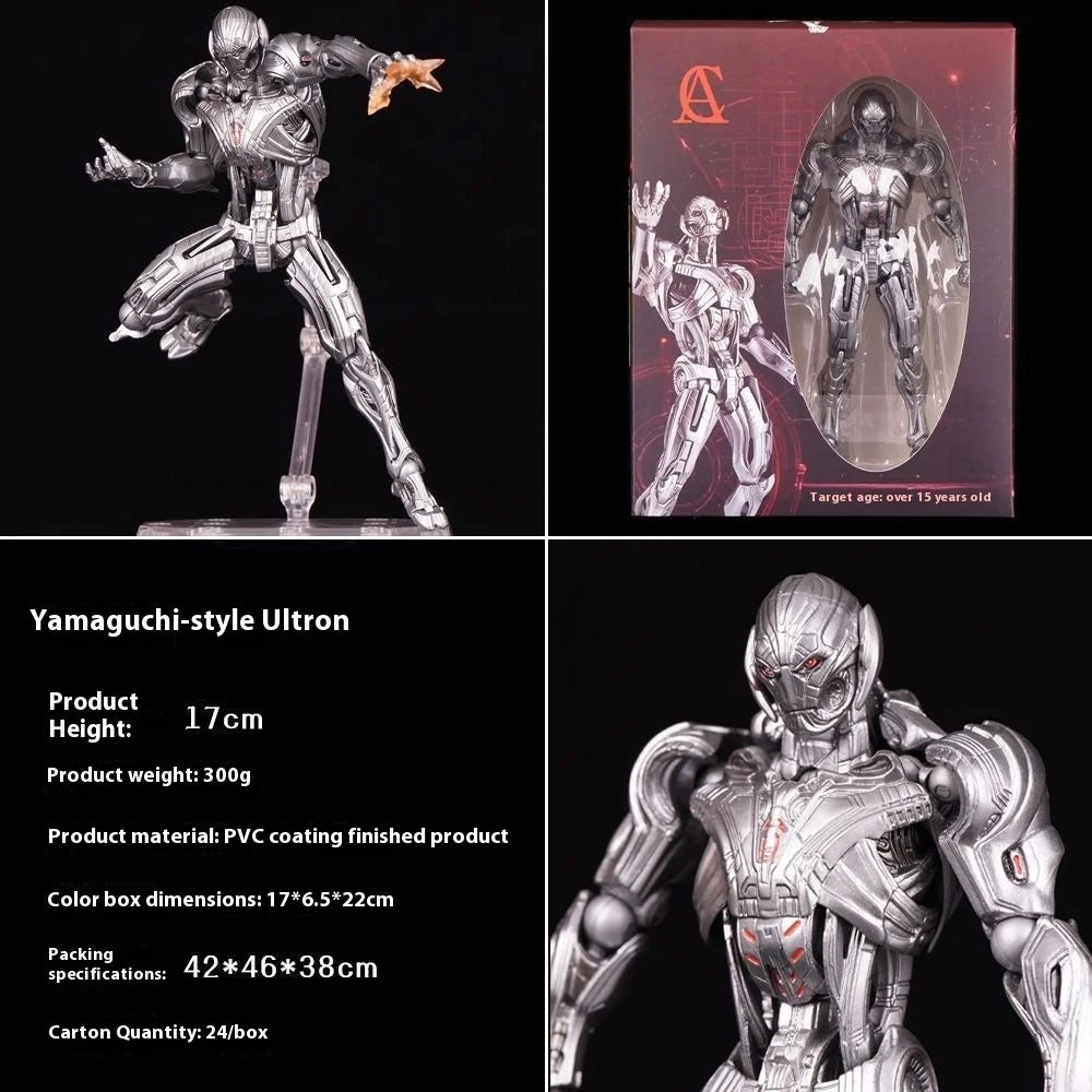 AC Factory Ultron Action Figure Kaiyodo Amazing Yamaguchi Avengers Anime Collection Ko Model Gift Toys