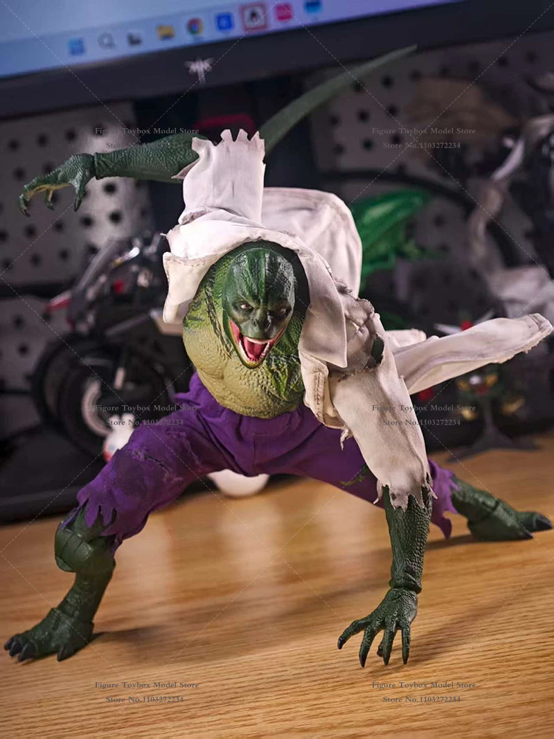 1/12 Scale Doc. Lizard Action Figure White Ripped Coat Purple Shorts Clothes Toys Accessory For 6" Ml Soldier Diy Decoration