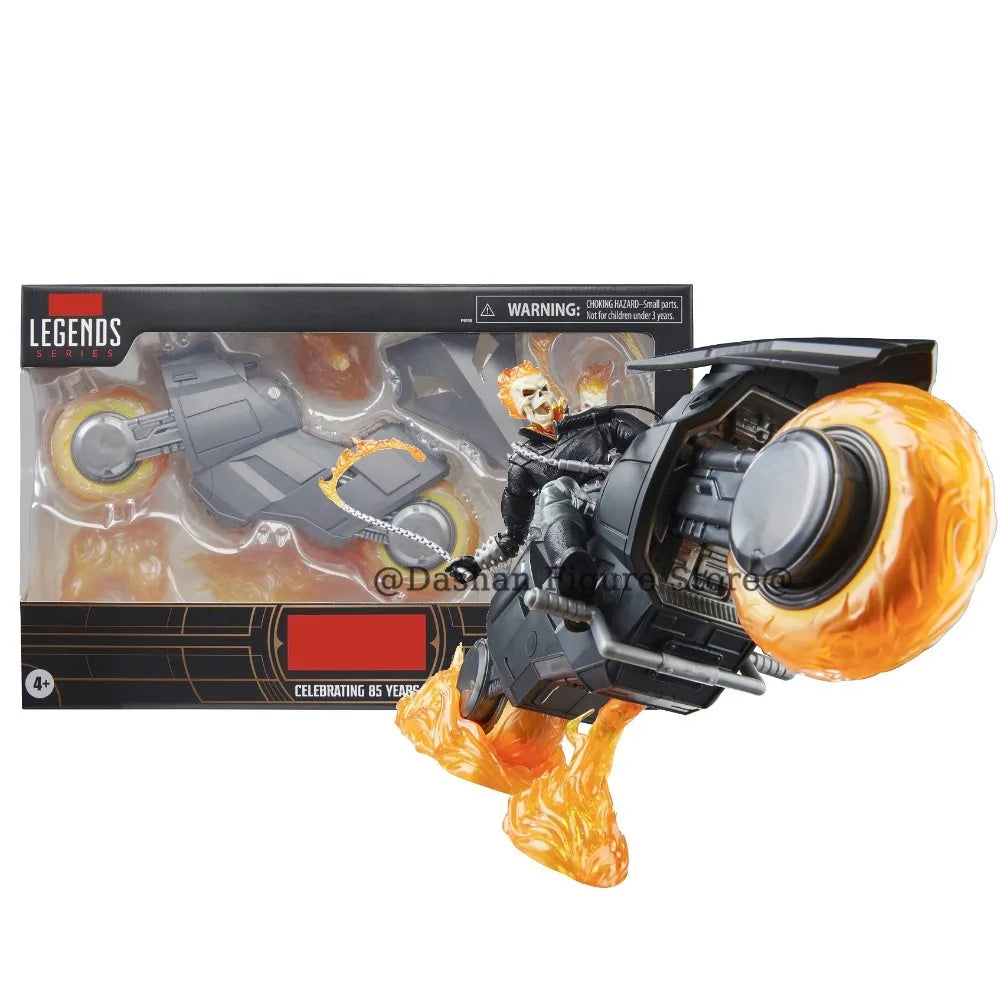 Anime Ghost Rider Action Figure Johnny Blaze Celebrating Figurine 85th Anniversary 6" Collection Model Statue Toys Holiday Gifts