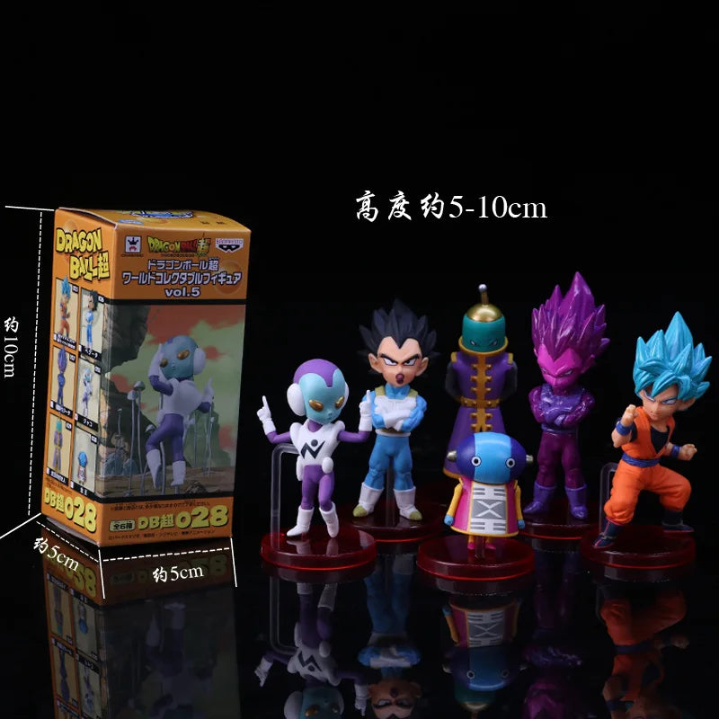 Dragon Ball Z Super Saiyan Son Goku Anime Figure Son Gohan Vegeta Broly Piccolo Majin Buu Set Action Figurine Model Gifts Toy