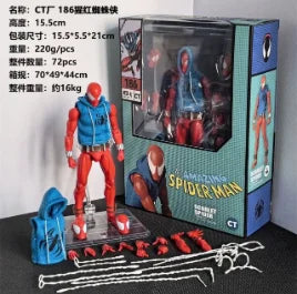 Ct Toys Anime Action Figure Figurine Scarlet Spider Spiderman Mafex 186 The Amazing Spider-Man Comic Version Gifts Toy