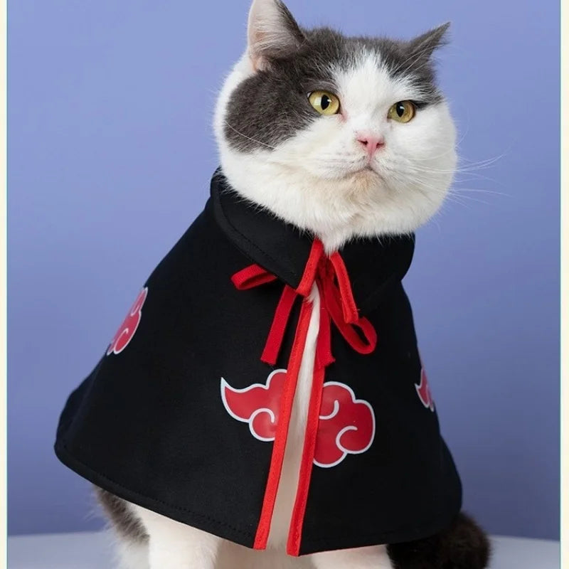 Anime Haruto Pet Cloak Clothes Pet Cat Dog Cosplay Costume Hokage Uzumaki Akatsuki Photo Props Birthday Fans Gifts Toys