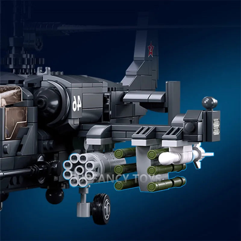 Sluban Military Tank Transport Helicopter Gunship Model Bricks Infantry Fighting Vehicle Weapon DIY Creative Building Block Toys