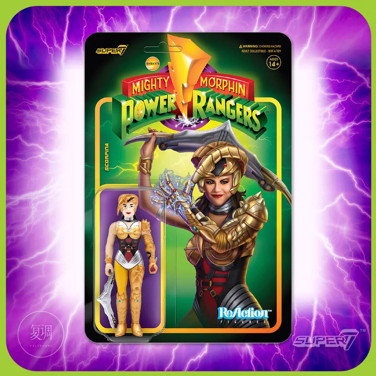 Super7 Mighty Morphin Power Rangers Carded Series 1 - Dragonzord, Red Ranger & Rita Repulsa Model Gift Set Toys