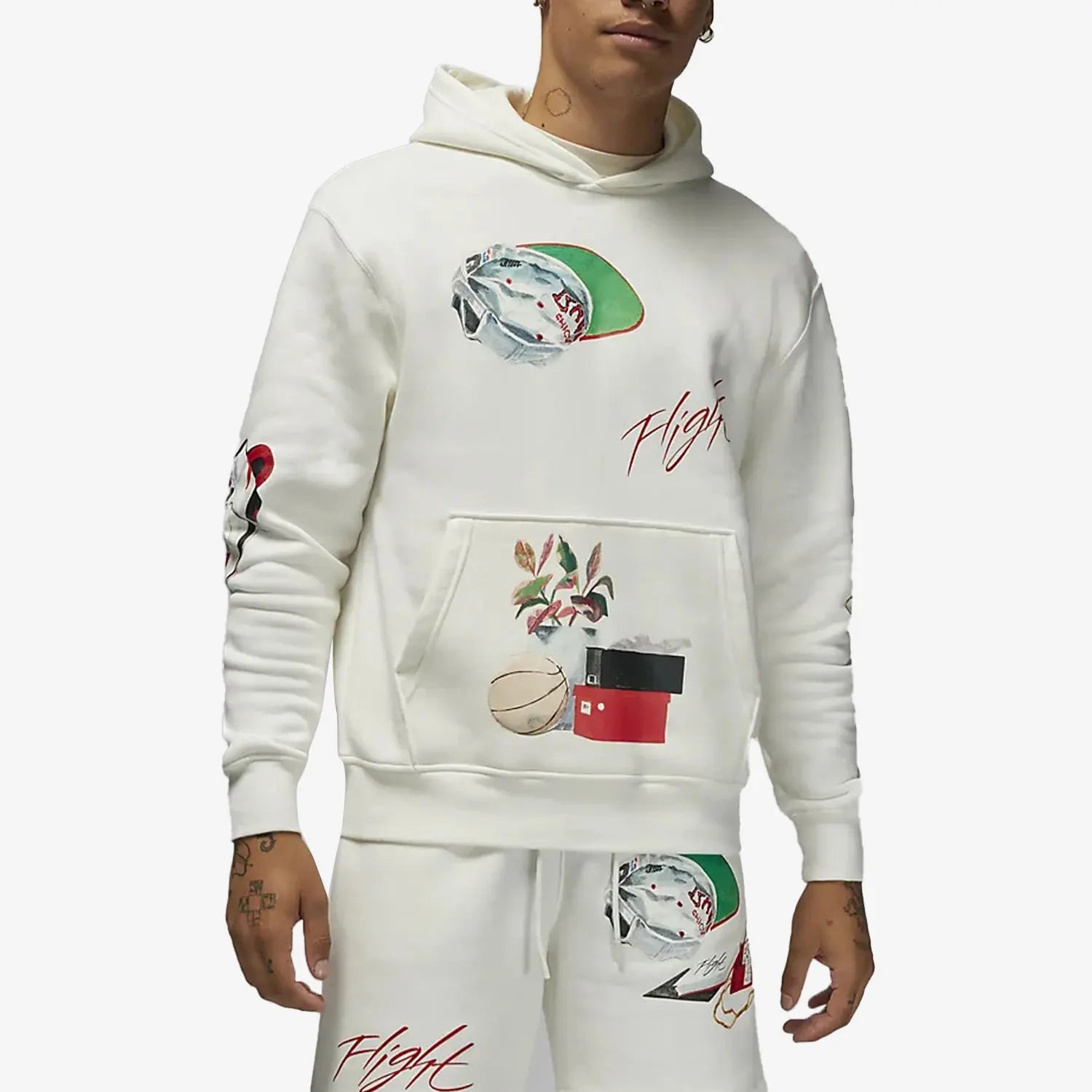 Nike genuine Air Jordan men's casual fleece hooded sweatshirt DQ8044-133