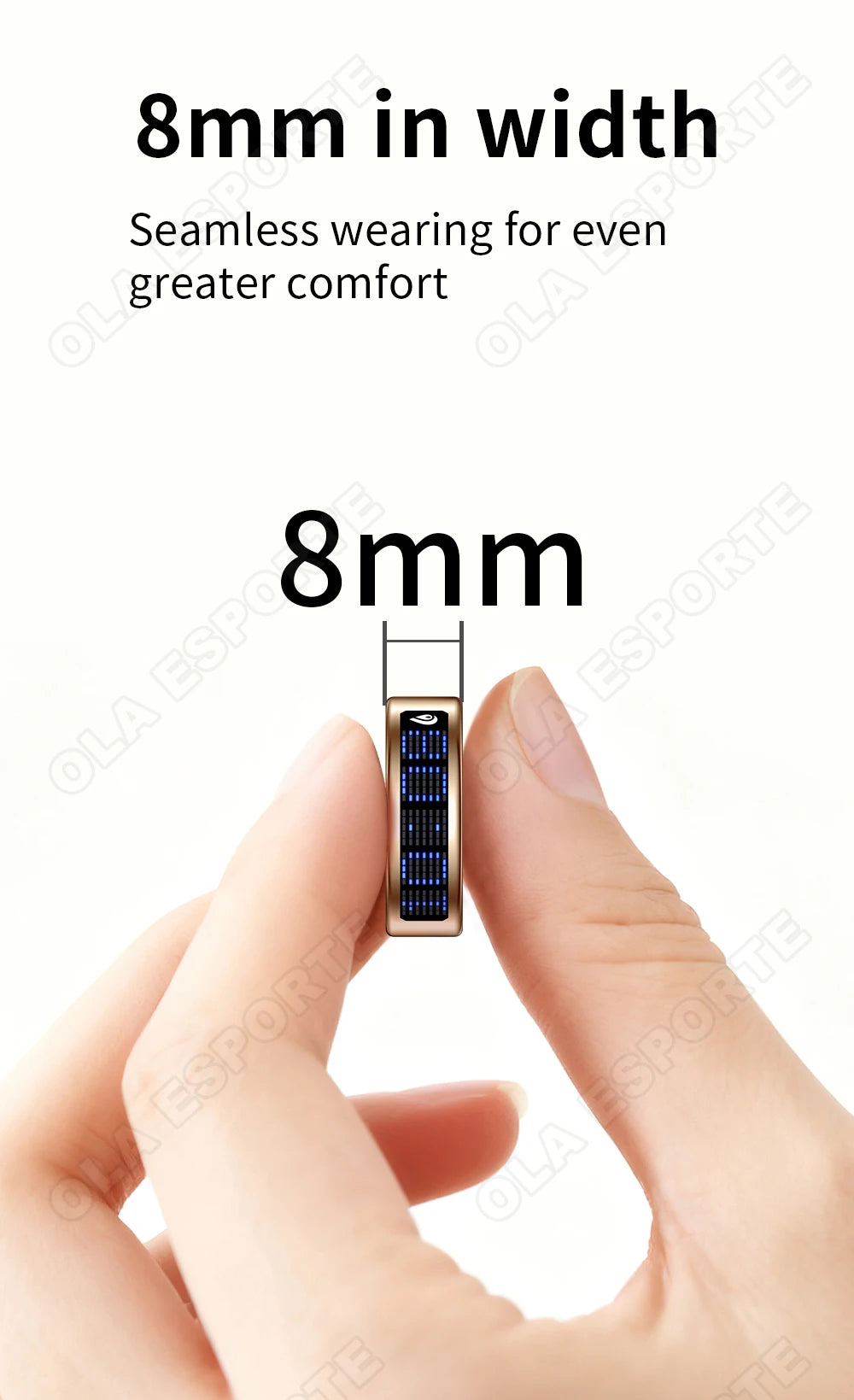 Call ID Reminder Smart Ring Display Screen and Touch,Tasbih Counter,Health Manager,5ATM Waterproof Multiple Sport Mode Men Women
