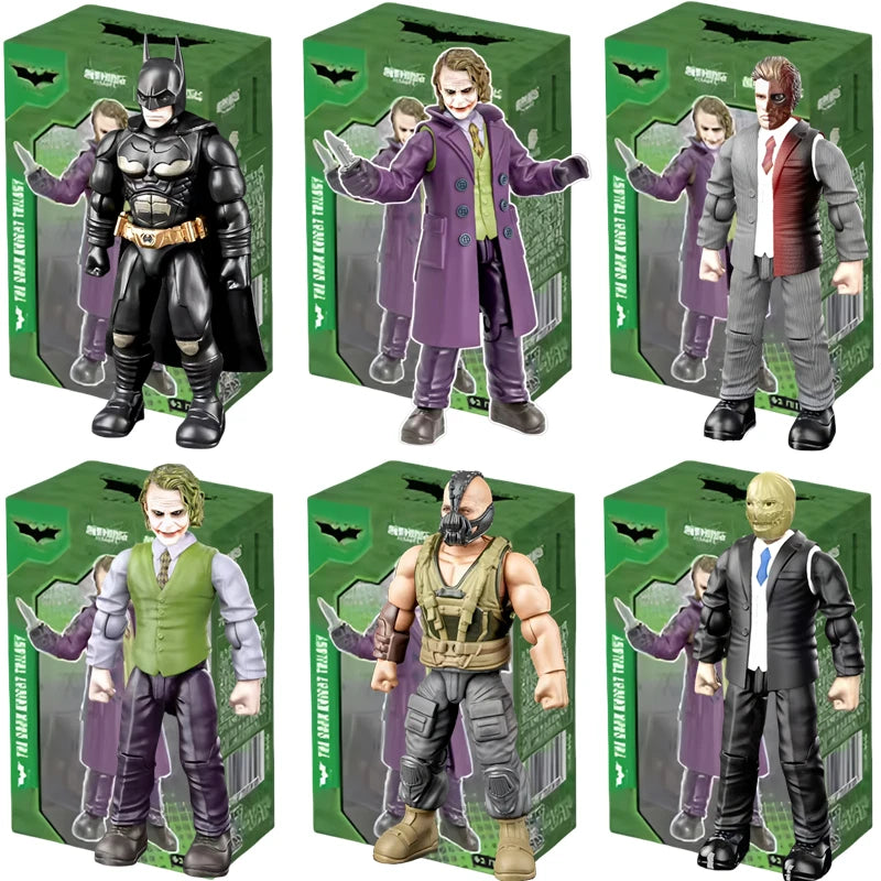 Original DC ARMORED Batman JOKER BANE TWO FACE Villain Scarecrow Justice League Splicing Action Figures DIY Toys Model Gift