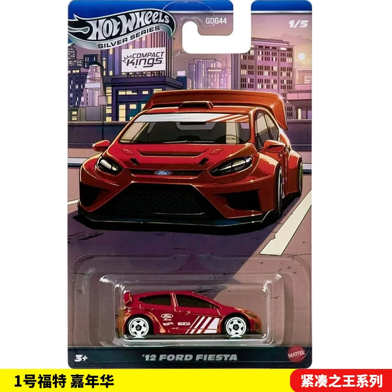 Genuine Hot Wheels Gdg44 Silver Label Compact Kings Serise Fiesta Miata Sentra 1/64 Scale Die-Cast Model Cars Gifts Surprise Car