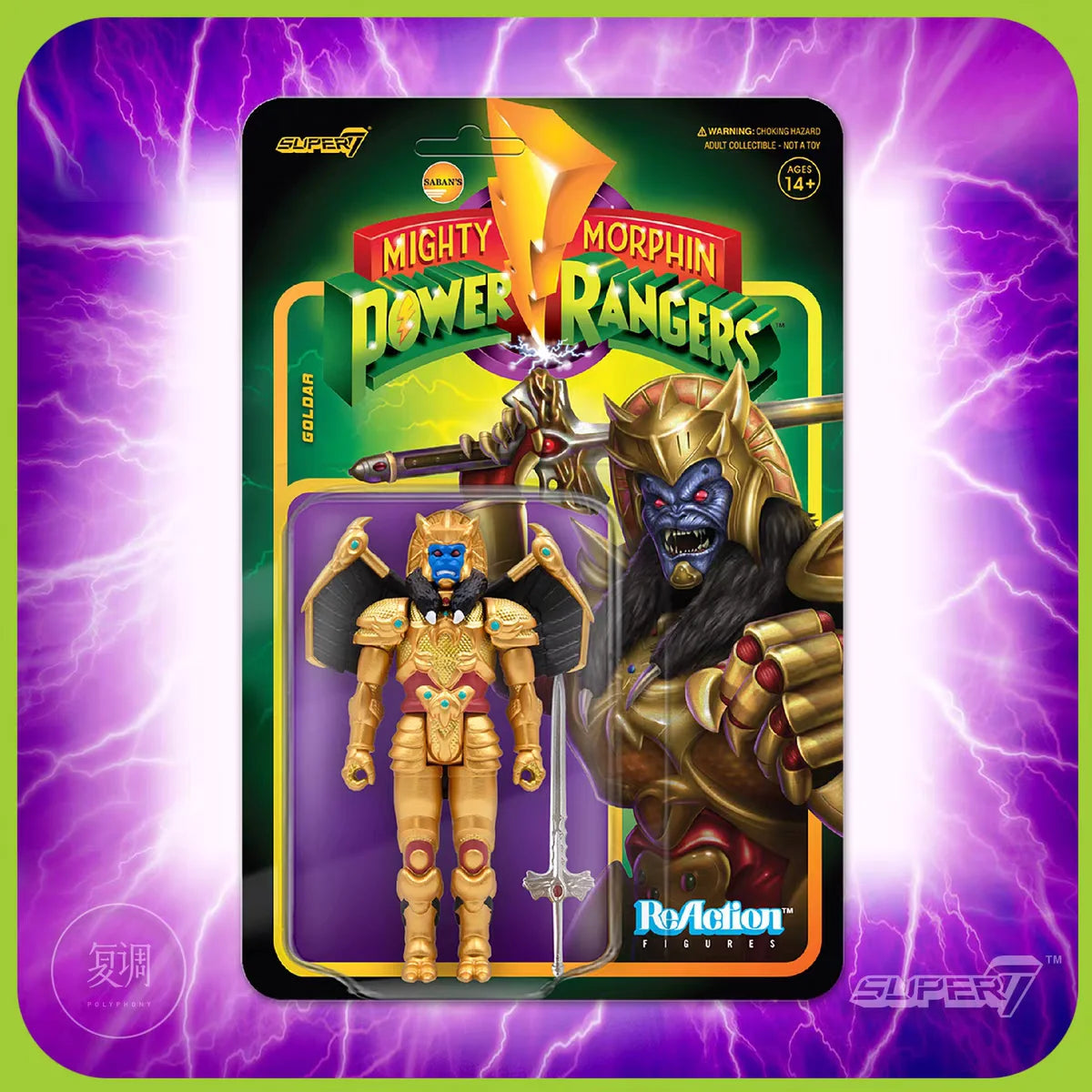 Super7 Mighty Morphin Power Rangers Carded Series 1 - Dragonzord, Red Ranger & Rita Repulsa Model Gift Set Toys