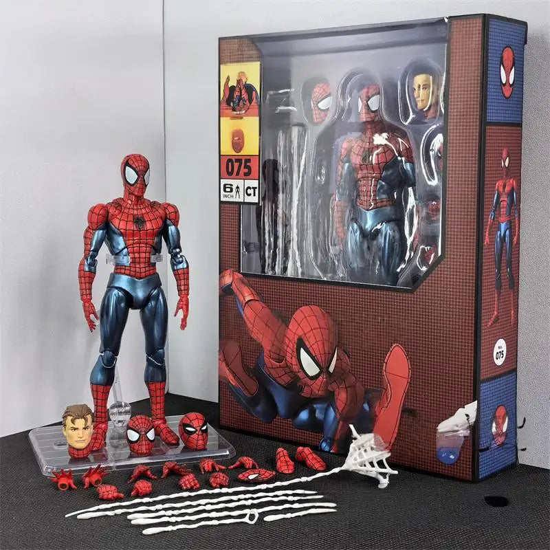 Ct Toys Spiderman Mafex 075 Figure The Anazing Spider-Man Comic Ver Mafex 185 Anime Action Figure Model Gifts Toys