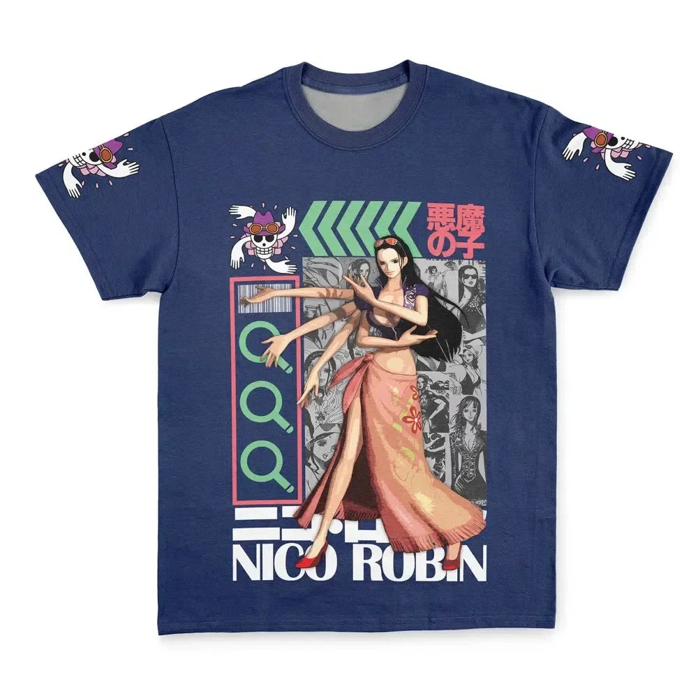 One Piece Men's and Women's T-shirt Vinsmoke Sanji Anime Tee Summer Spring New Boy's Short Sleeves Pullover Parent-child Outfits