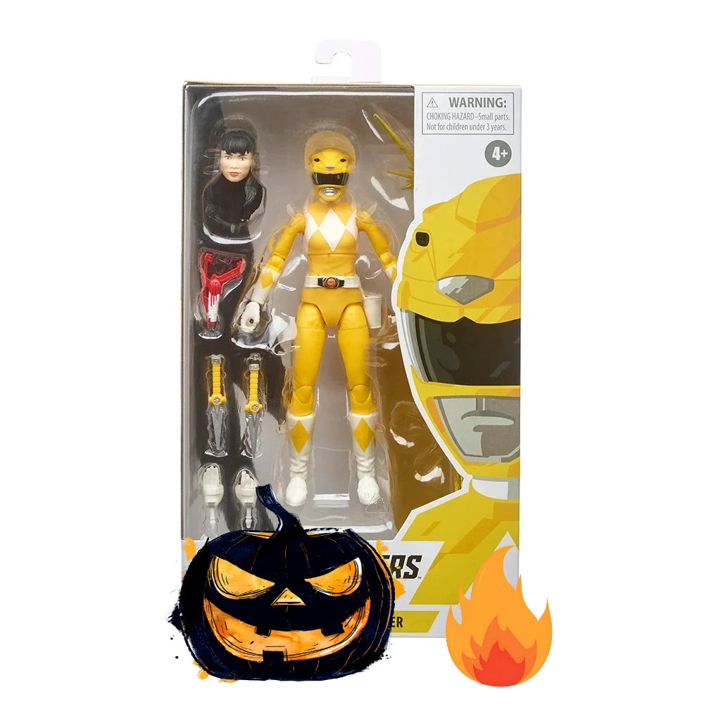 Power Rangers Lightning Collection Red Green Pink Blue Black Yellow Rangers 15cm Action Figure Model Toy