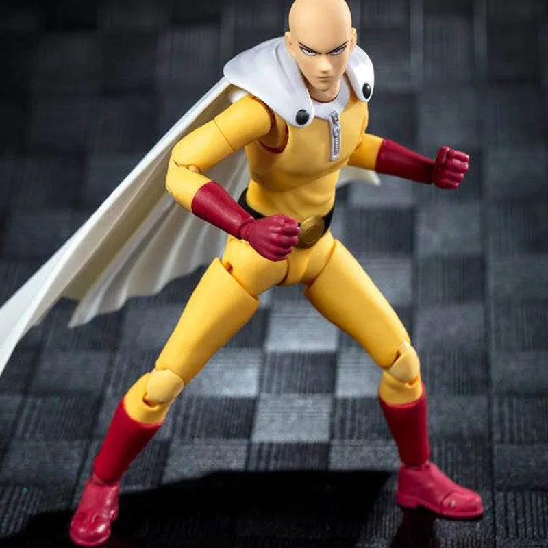 Anime-land Dasin/Great Toys/GT One Punch Man Saitama Genos Garou Sonic 1/12 14cm/5.5 inch SHF/S.H.F PVC Action Figure Model