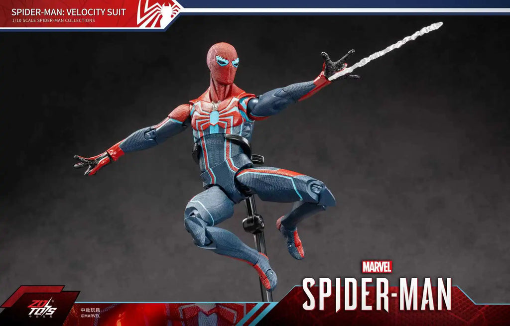 Marvel Avengers Spider-Man Speed Suit Action Figure Toy Display Case Poseable Model Figurine Collectible Birthday Gift