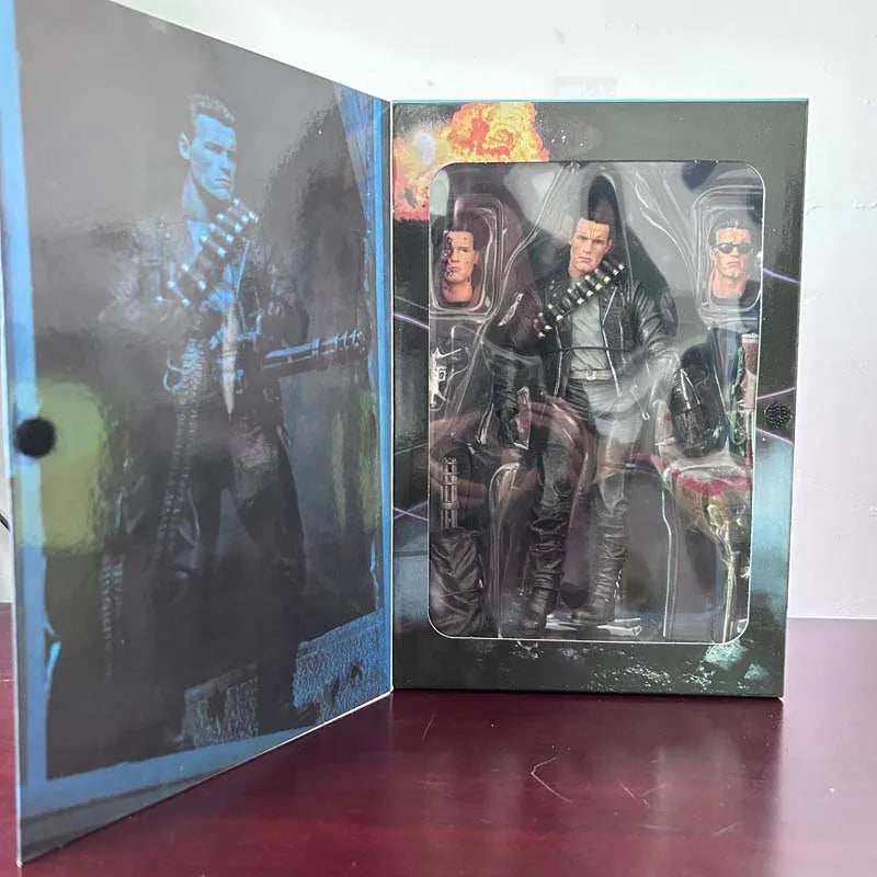 NECA Figure Terminator 2 Judgment Day T800 Sarah Connor T-800 Arnold Schwarzenegger Commando Action Figure Model Collectible Toy
