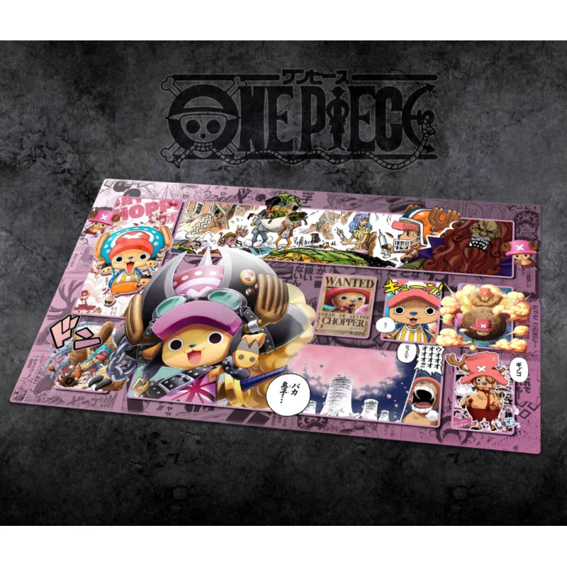60*35cm Anime One Piece OPCG GAME Card PlayMat Comic Series New Four Emperors Teach Shankusu Buggy Luffy Chopper Collection Toys