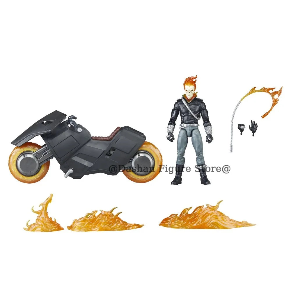 Anime Ghost Rider Action Figure Johnny Blaze Celebrating Figurine 85th Anniversary 6" Collection Model Statue Toys Holiday Gifts