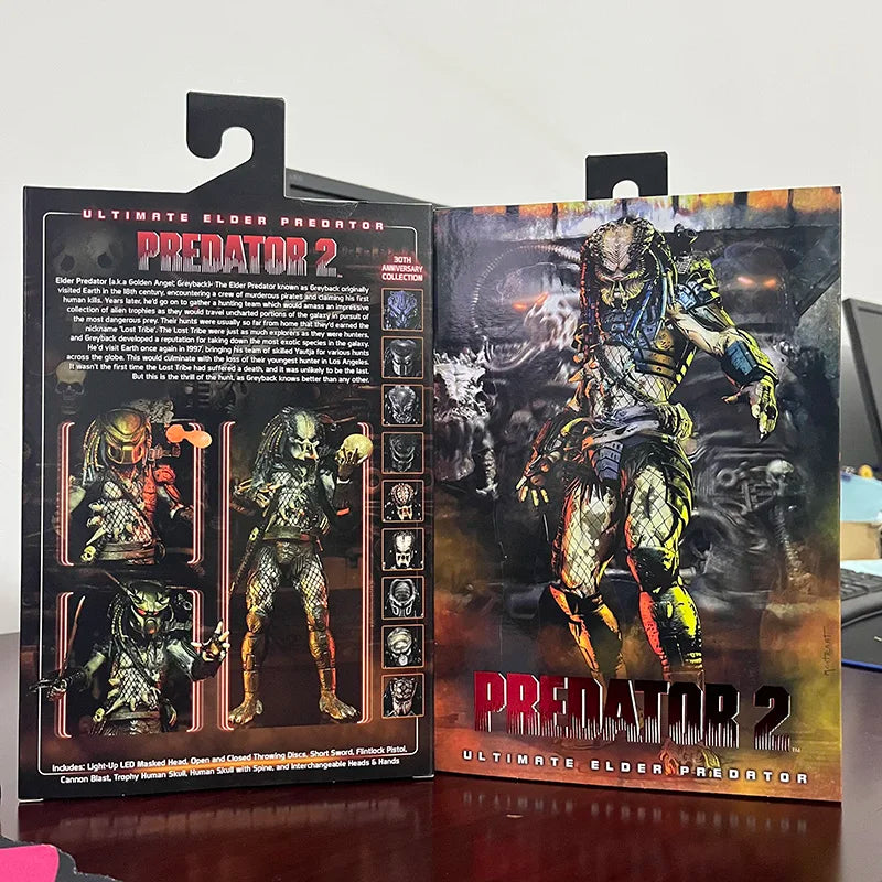 NECA Ultimate Elder Predator Action Figure Model Toys Joint Movable Horror Doll Christmas Present For Children