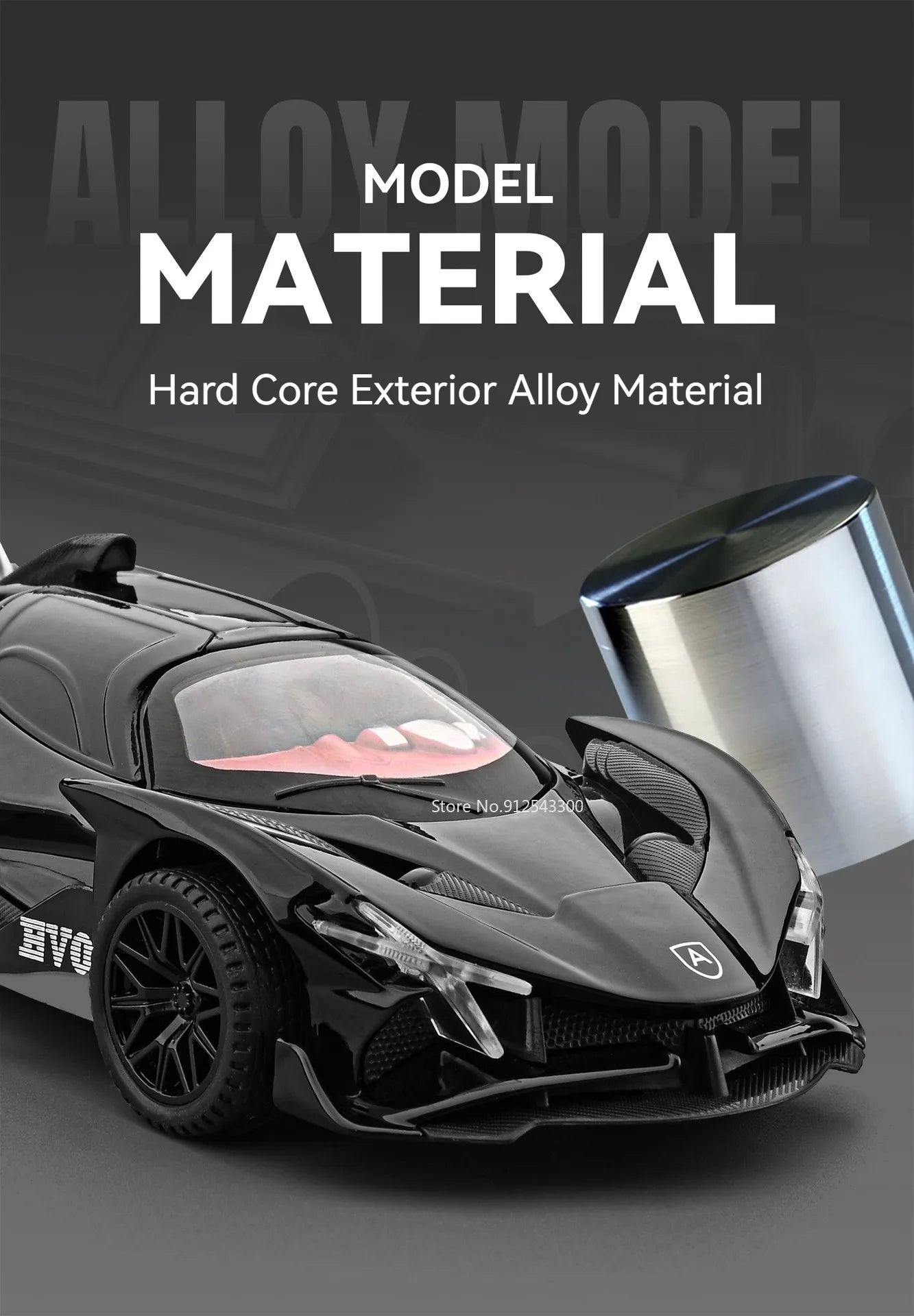 Scale 1:32 Apollo EVO IE Car Model Toy Metal Diecast Pull Back Super Cars Doors Opened Vehicle Models Best Gifts for Kids