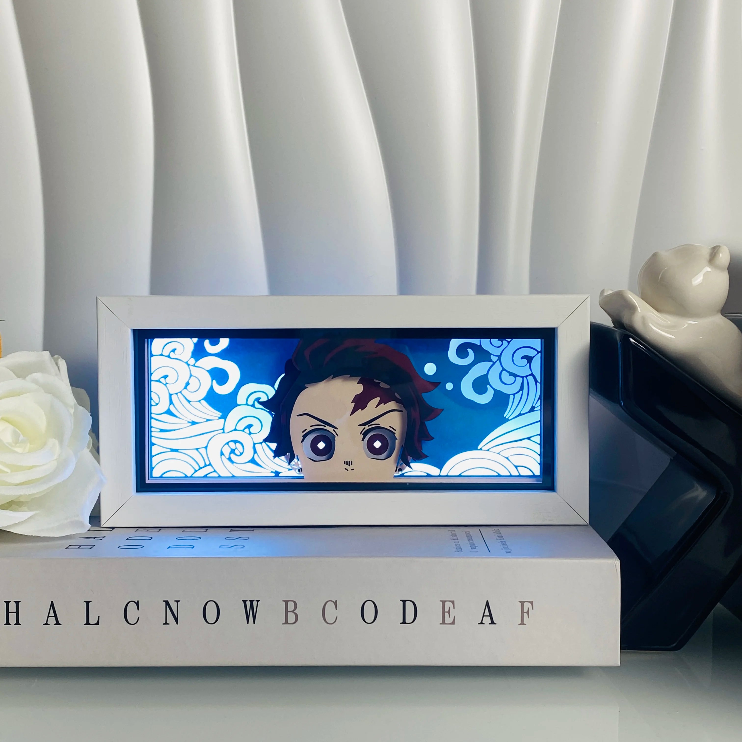 3D Anime Light Box Led Paper Carving  Bedroom Decor Night Lamp Cartoon Manga Shadow Glowing Lightbox Table Lamp for Friend Gifts